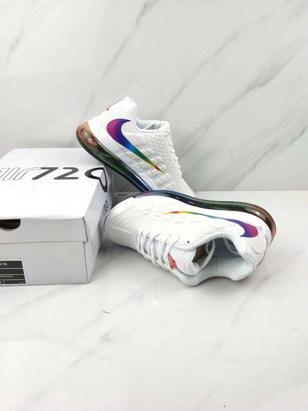 Nike Air Max 95+720 White Rainbow Shoes - Click Image to Close